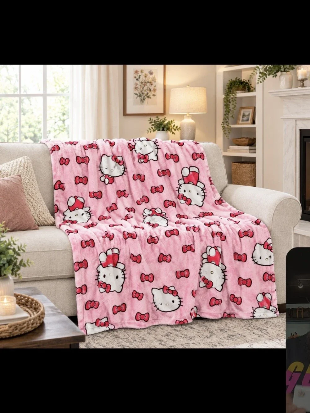 💗🩷 HELLO KITTY PLUSH CLOUD THROW 🩷💗